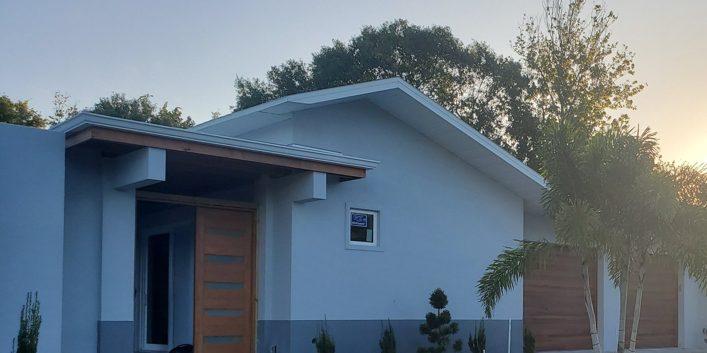 Beach Star Construction home at golden hour