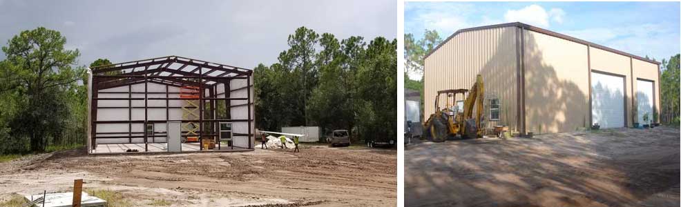 We construct metal shed buildings and industrial units. Sarasota, Bradenton, Tampa, Venice