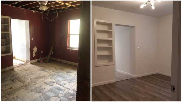 complete or partial house renovations